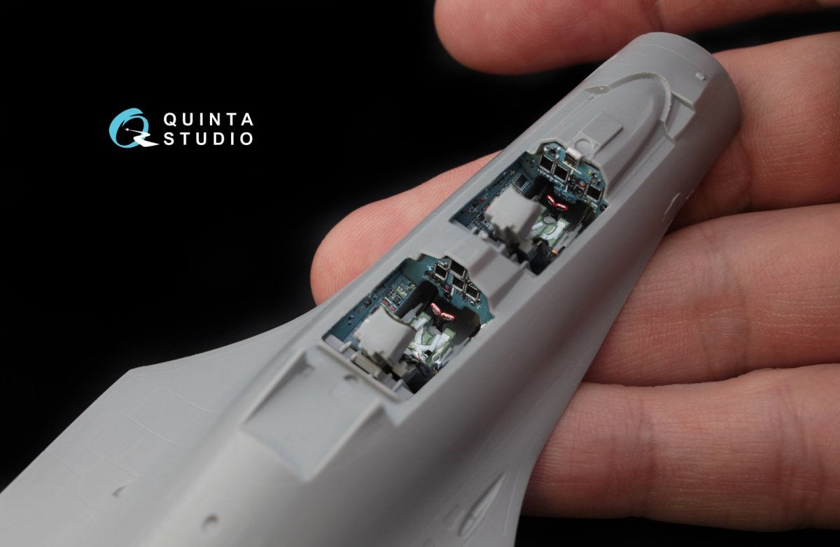 Quinta Studio QD72012 Su-30SM 3D-Printed &amp;amp; coloured Interior on decal paper (for Zvezda kit) 1/72 – immagine 7