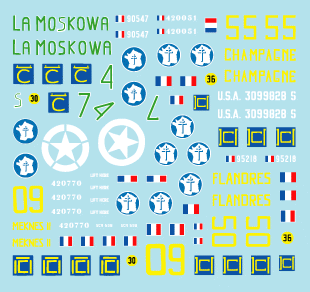 Star Decals 35-C1103 French Shermans # 2 1/35 – imagen 3