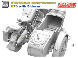 Freedom 16005 R75 with Sidecar WWII German Motorcycle 1/16 – image 6