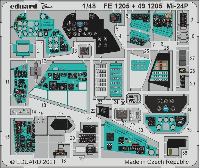 Eduard BIG49305 Mi-24P ZVEZDA 1/48 – immagine 3