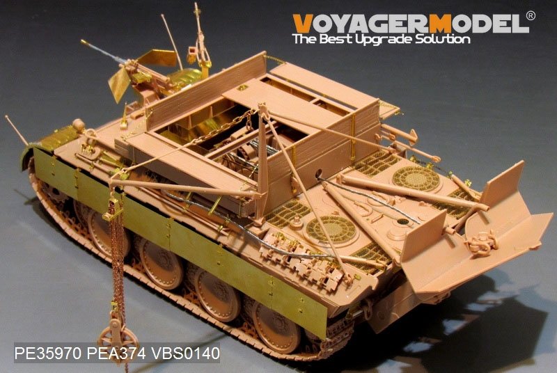 Modèle Voyager PE35970 Bergepanther Ausf.A allemand de la Seconde Guerre mondiale (type tardif, porte-outils Panther G) Base pour MENG SS-015 1/35 – image 14