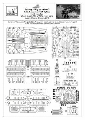 Armory Models 48001 Fairey Flycatcher British interwar FAA Fighter, early version, w/ Jaguar-III engine 1/48 – Bild 17