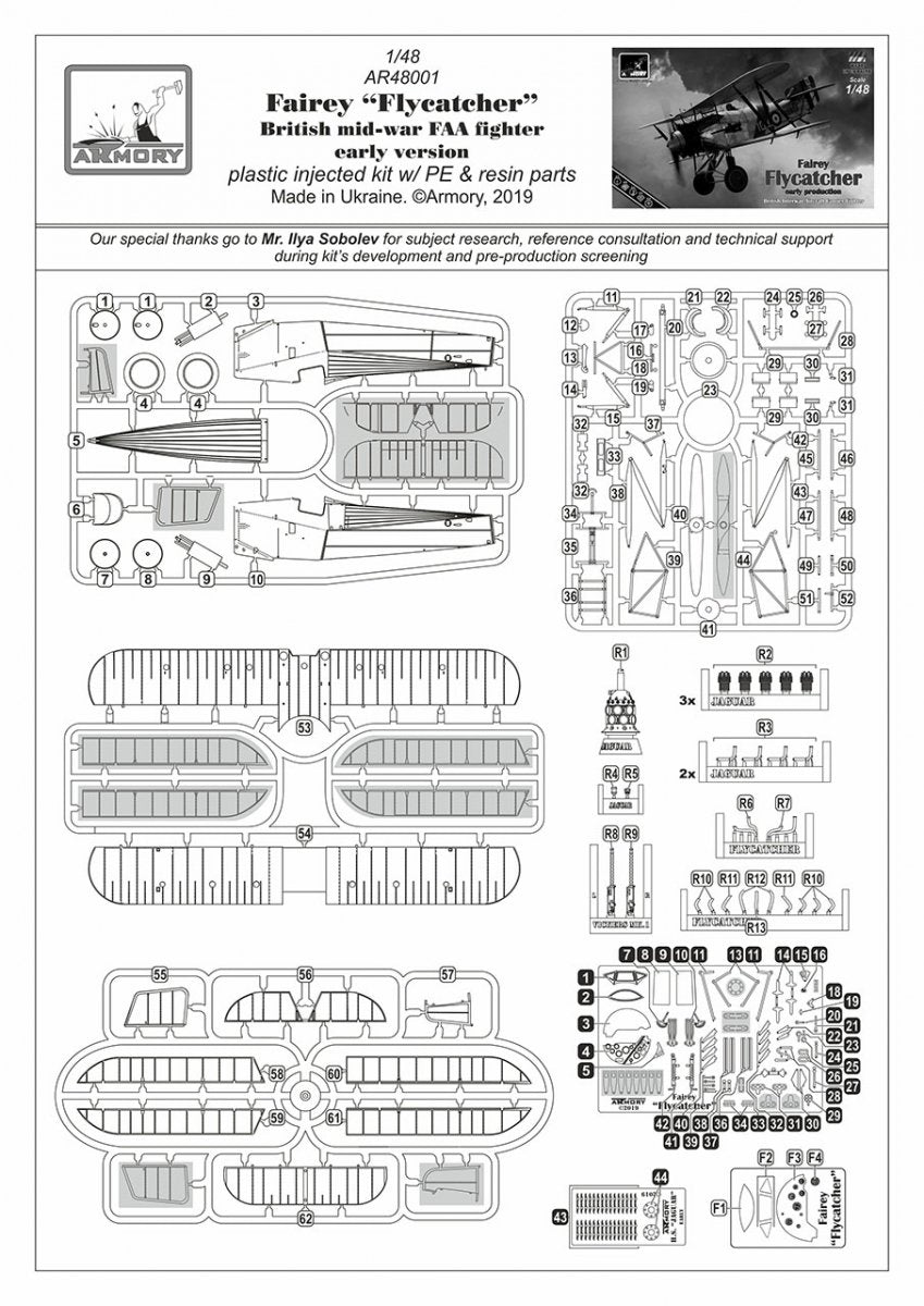 Armory Models 48001 Fairey Flycatcher British interwar FAA Fighter, early version, w/ Jaguar-III engine 1/48 – Bild 17