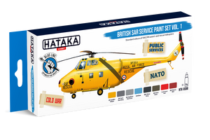 Hataka HTK-BS98 British SAR Service paint set vol.1 (8x17ml)