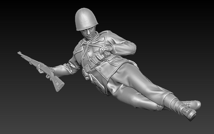 Glowel Miniatures 35009 Polish infantry lying 1/35 – imagen 7
