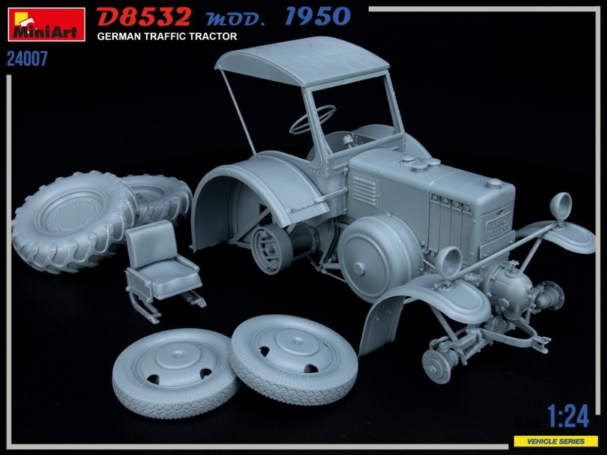 MiniArt 24007 TRACTEUR DE CIRCULATION ALLEMAND D8532 MOD.1950 1/24 – image 9