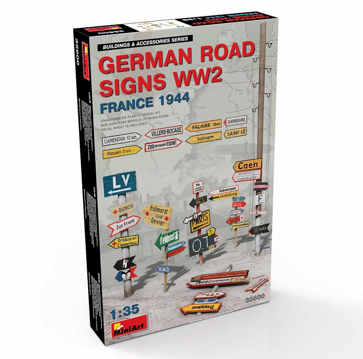 MiniArt 35600 GERMAN ROAD SIGNS WW2 (FRANCE 1944) 1/35 – zdjęcie 2