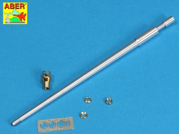 Canon Aber 35L-056N pour canon allemand de 7,5 cm KwK42L/70 avec frein de bouche pour Panther Ausf. G, production tardive, échelle 1/35. 
