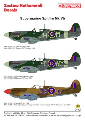 Techmod 24001 - Supermarine Spitfire Mk VB 1/24 – Bild 2