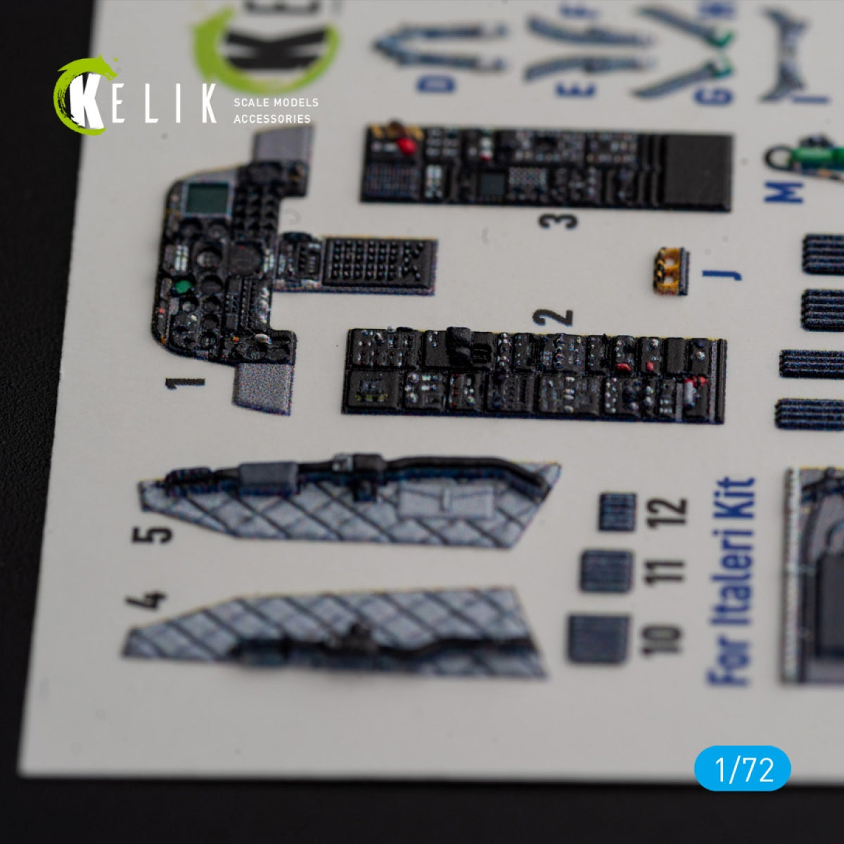 KELIK K72157 OA-10A "Thunderbolt" - interior 3D decals for Italeri kit 1/72