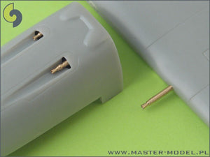 Master AM-48-009 Bf 109 E3 - E9, T armament set (MG 17 tips, MG FF barrels) 1/48 – Bild 3
