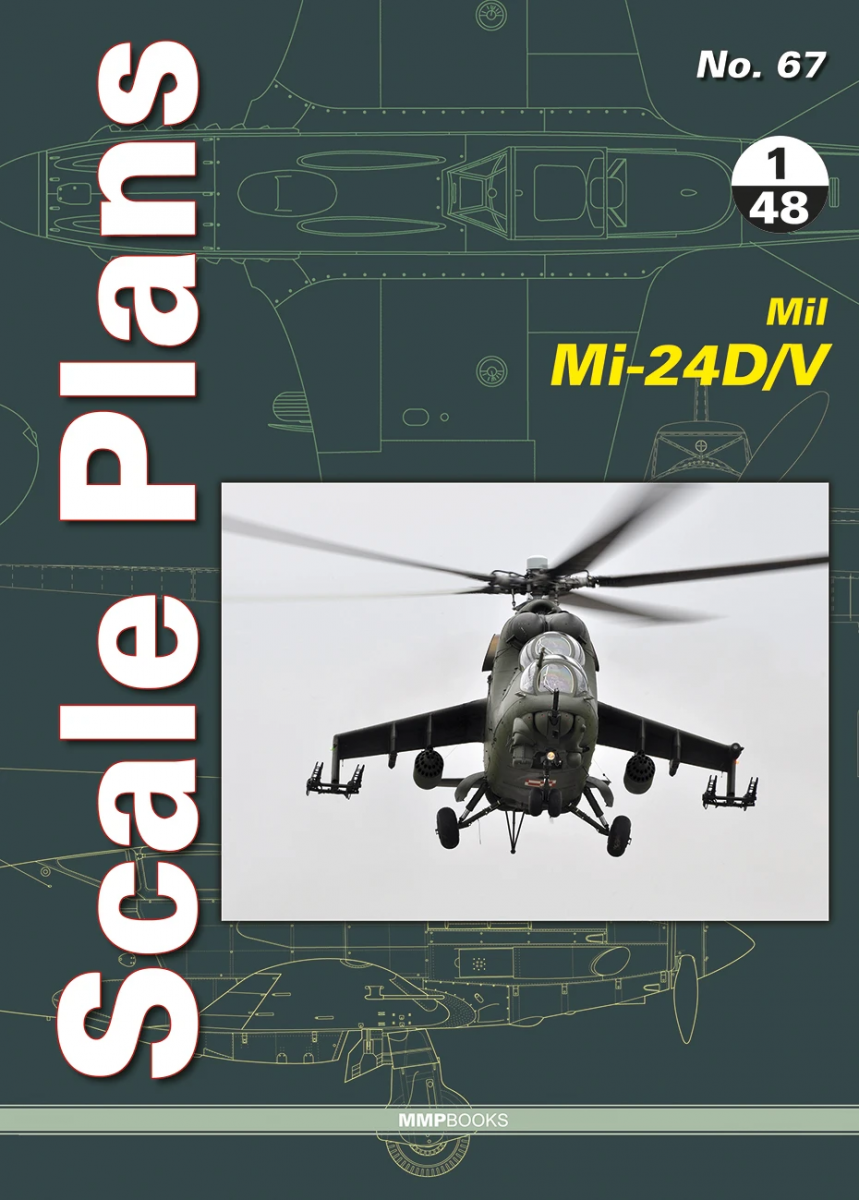 MMP Books 49180 Plans à l'échelle n° 67 Mil Mi-24D/V au 1/48 EN