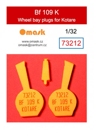 Omask X3202 Bf 109 K O-Max Set (for Kotare)(masks and EVA wheel bay plugs) (for Revell) 1/32