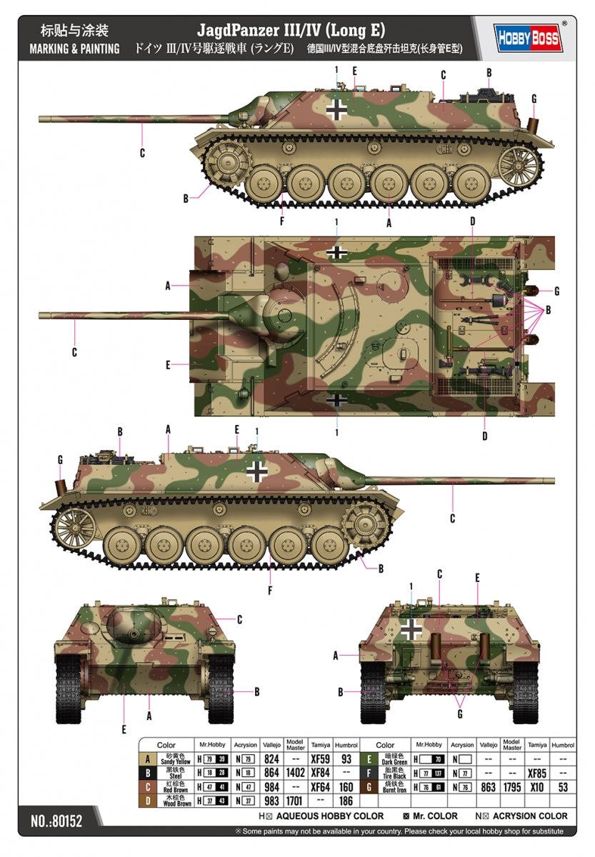 Hobby Boss 80152 JagdPanzer III/IV (Long E) 1/35 – zdjęcie 3