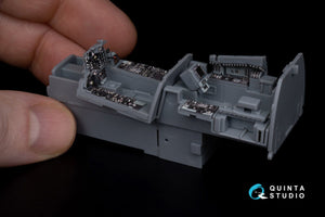 Quinta Studio QDS-48245 F-4EJ Kai 3D-Printed &amp;amp; coloured Interior on decal paper (ZM SWS) (Small version) 1/48 – immagine 9