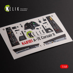 KELIK K48101 A-7E Corsair II- interior 3D decals for HobbyBoss kit 1/48 – immagine 4
