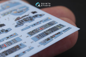 Quinta Studio QD48181 Su-27UB 3D-Printed coloured Interior on decal paper (for KittyHawk kit) 1/48 – immagine 2