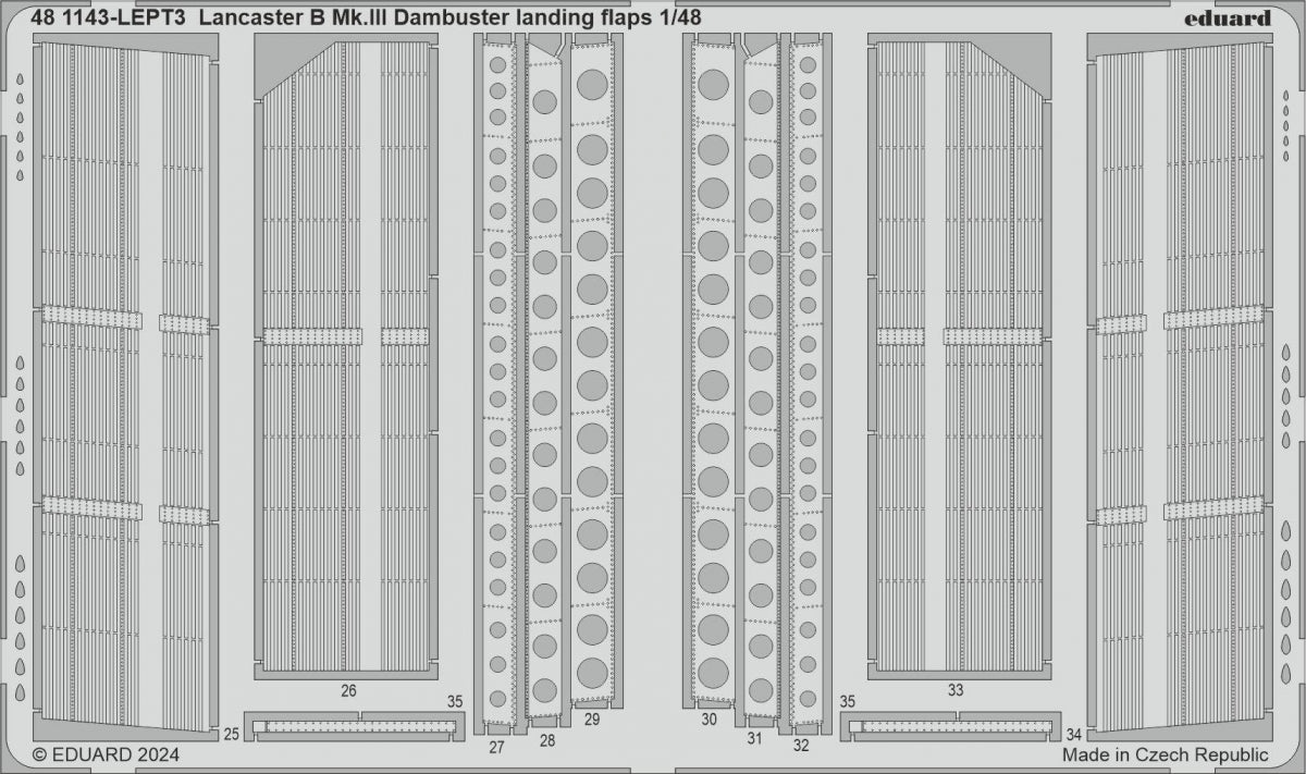 Eduard 481134 Lancaster B Mk. III Dambuster landing flaps HONG KONG MODELS 1/48 – Bild 2