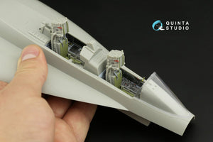 Quinta Studio QD32100 F/A-18F late / EA-18G 3D-Printed &amp;amp; coloured Interior on decal paper (Trumpeter) 1/32 – immagine 9