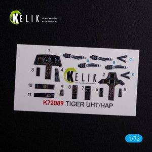 Décalcomanies 3D intérieures KELIK K72089 pour maquette Revell au 1/72 de l&amp;#39;Eurocopter Tiger UHT/HAP – image 3
