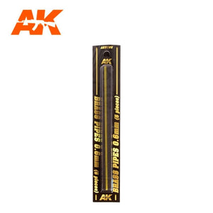 AK Interactive AK9105 TUYAUX EN LAITON 0,6MM Ø. 5 UNITÉS. – image 2