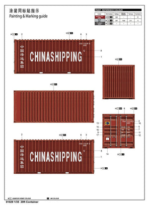 Trumpeter 01029 20ft Container 1/35 – imagen 3