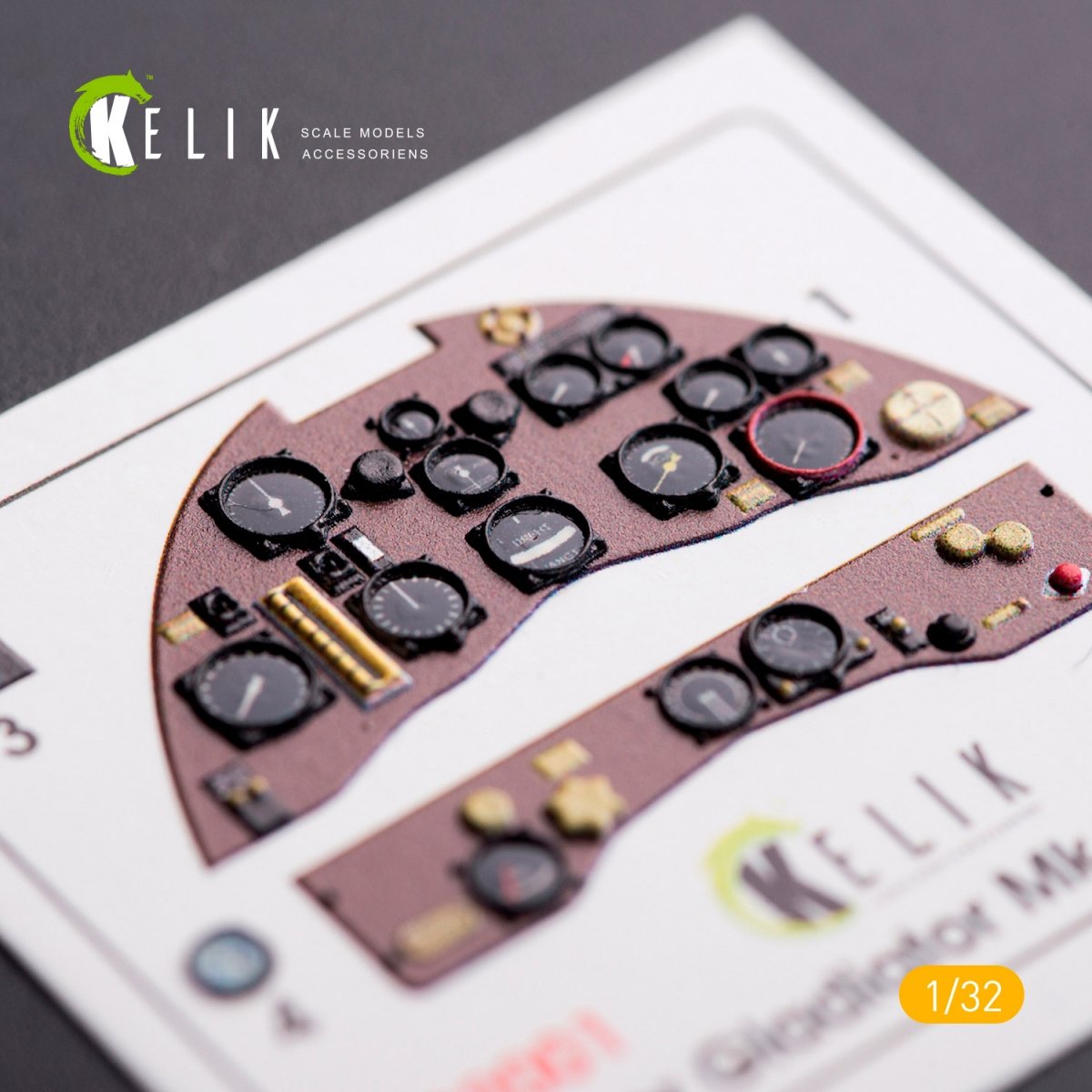 KELIK K32001 GLOSTER GLADIATOR MK.II INTERIOR 3D DECALS FOR ICM KIT 1/32 – imagen 2