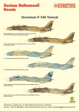Techmod 32034 - Grumman F-14A Tomcat 1/32 – zdjęcie 2