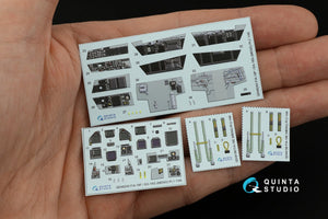 Intérieur imprimé en 3D et coloré sur papier décalcomanie pour F/A-18F tardif / EA-18G (Meng) de Quinta Studio QD48243 (Meng) 1/48 – image 9