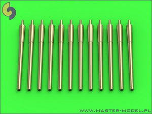Master SM-700-051 USN 14in/50 (35,6 cm) gun barrels - for turrets with blastbags (12pcs) - New Mexico (BB-40) and Tennessee (BB-43) classes 1/700 – zdjęcie 2