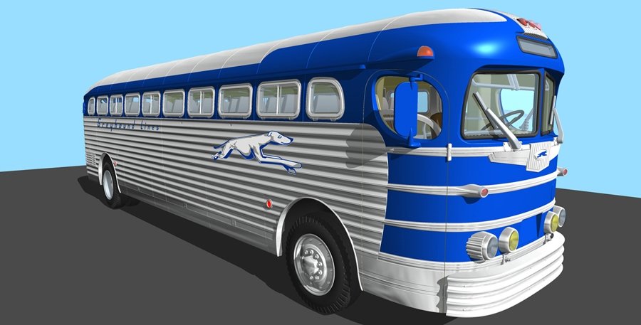 Roden 816 GMC PD3701 Autobus Silverside « Greyhound Lines » 1/35  – image 6