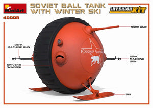 MiniArt 40008 SOVIET BALL TANK w/ WINTER SKI. INTERIOR KIT 1/35 – immagine 12