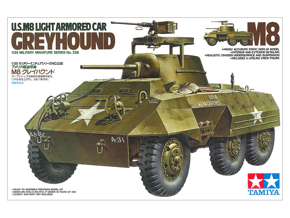 Tamiya 35228 US M8 Voiture blindée légère « Greyhound » (1/35) – image 2