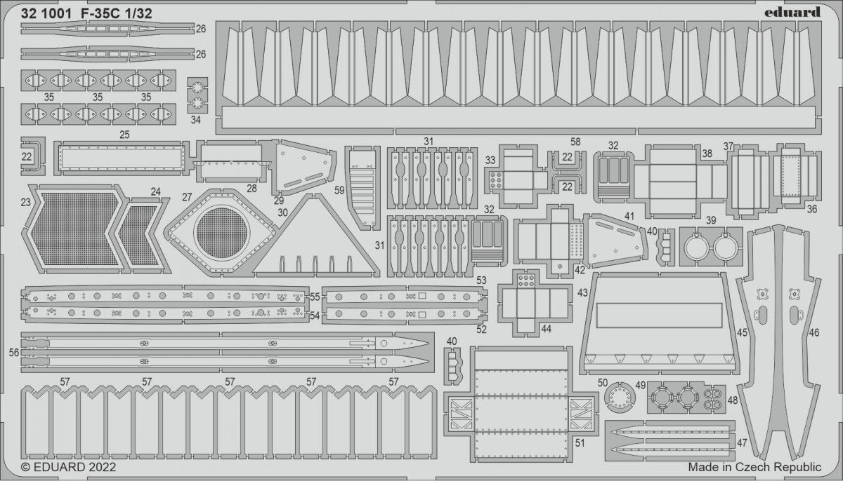 Eduard 321001 F-35C TRUMPETER 1/32 – immagine 2