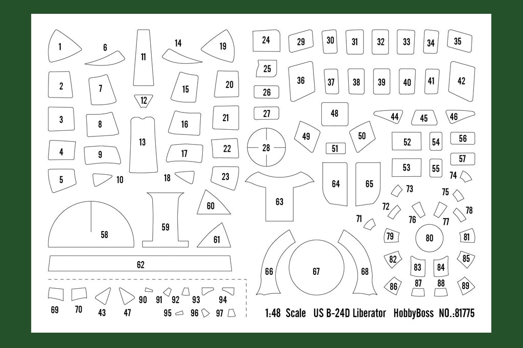Hobby Boss 81775 US B-24D Liberator 1/48 – imagen 6