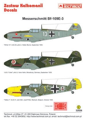 Techmod 32026 - Messerschmitt Bf 109E-3 1/32 – image 2