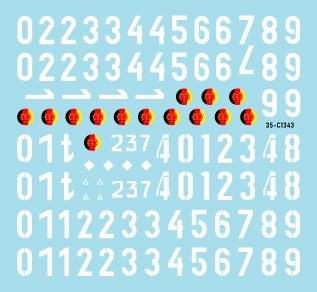 Star Decals 35-C1343 DDR - NVA 2. Numbers &amp;amp; insignia of the East German Nationale Volksarmee 1/35 – imagen 3