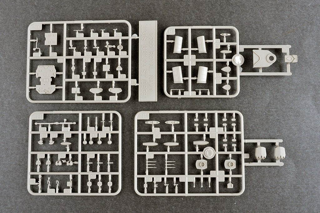 Trumpeter 06702 HMS Belfast 1959 1/700 – imagen 7