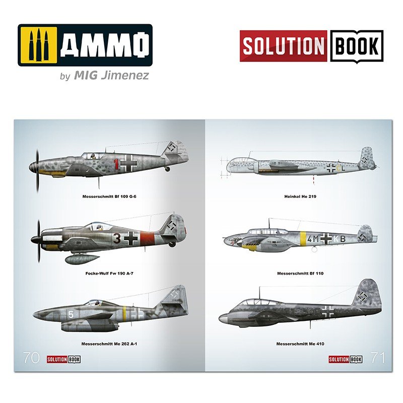 Ammo of Mig 6526 How to Paint WWII Luftwaffe Mid War Aircraft SOLUTION BOOK – imagen 9