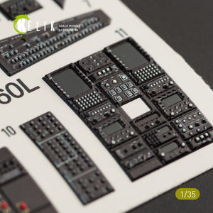 KELIK K35010 MH-60L BLACK HAWK INTERIOR 3D DECALS FOR KITTY HAWK KIT 1/35 – imagen 9