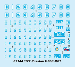 Trumpeter 07144 Russian T-80B MBT 1/72 – zdjęcie 4