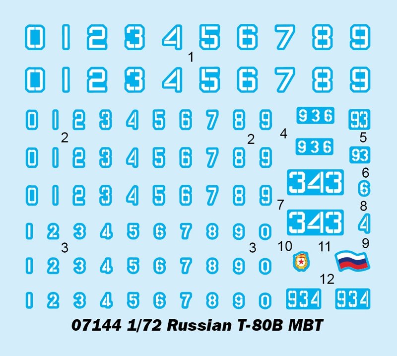 Trumpeter 07144 Russian T-80B MBT 1/72 – zdjęcie 4