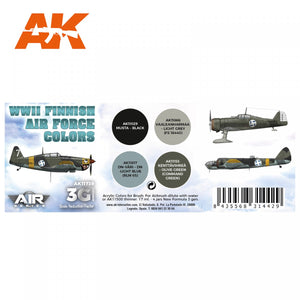 AK Interactive AK11739 WWII FINNISH AIR FORCE COLORS 4x17 ml – imagen 2