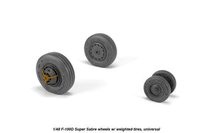 Armory Models AW48316 F-100D Super Sabre wheels w/ weighted tyres 1/48 – Bild 2