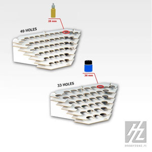 Hobby Zone HZ-S2ns (26mm) Narożny Duży Stojak na farby modelarskie – Bild 2