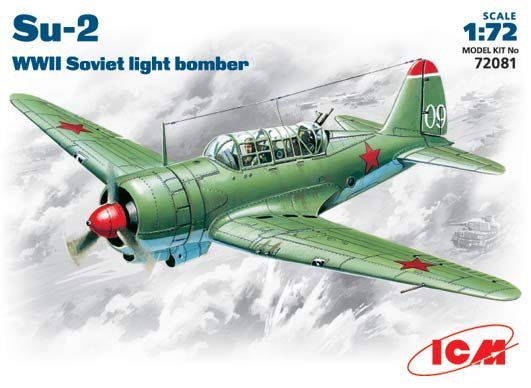 ICM 72081 Su-2 WWII Sovietlight bomber 1/72