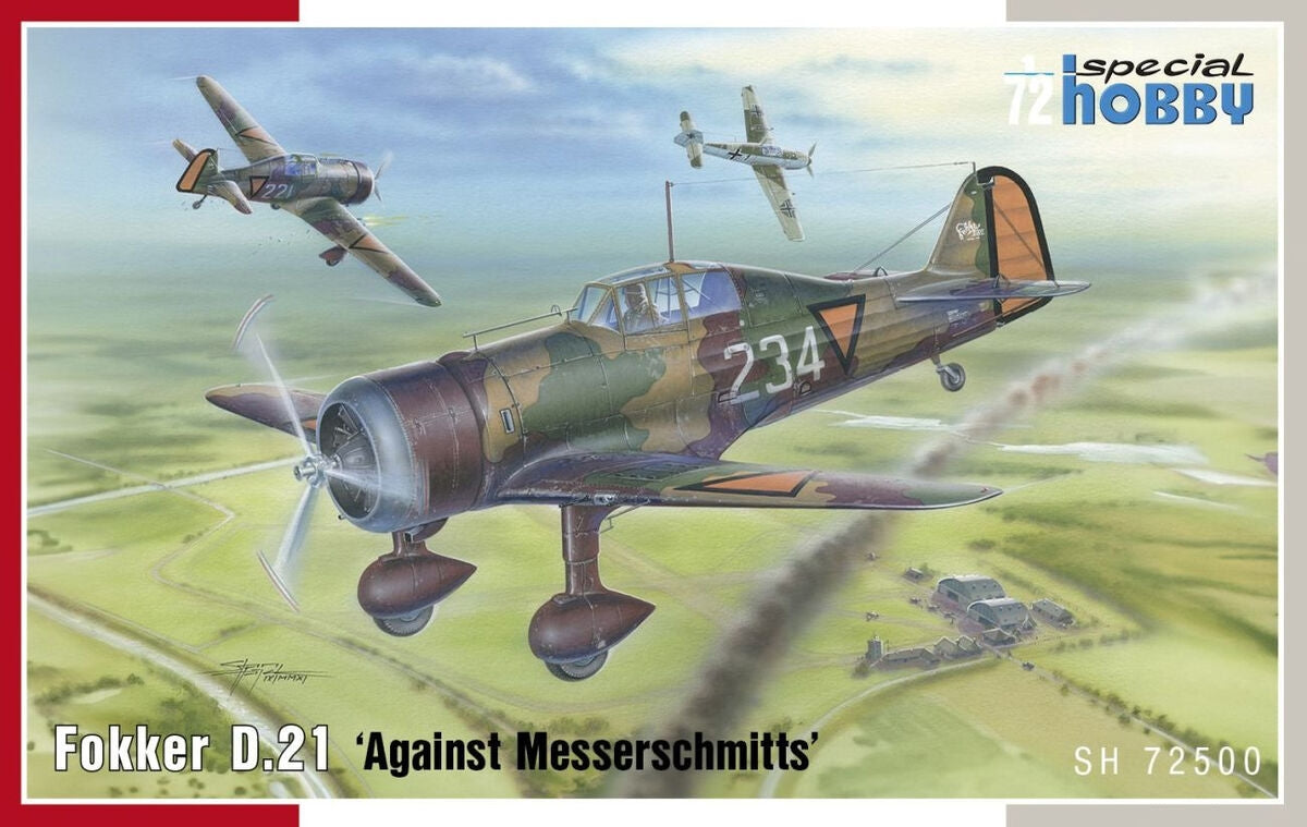 Special Hobby 72500 Fokker D.21 &amp;#39;Against Messerschmitts&amp;#39; 1/72
