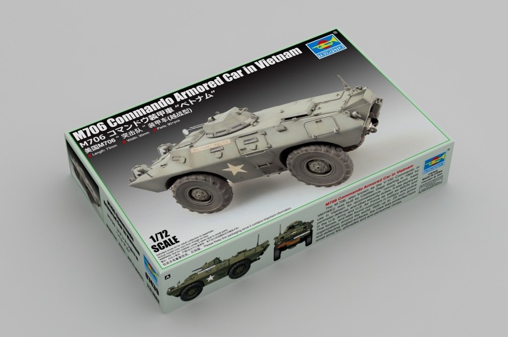 Trumpeter 07439 M706 Commando Armored Car in Vietnam 1/72 – imagen 2