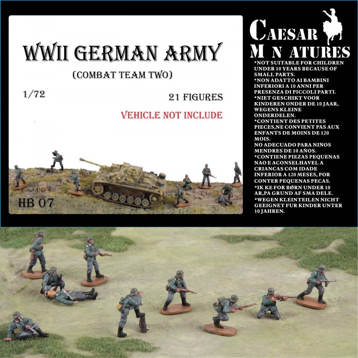 Caesar Miniatures HB07 WWII German Army - Combat Team 1/72 – Bild 2