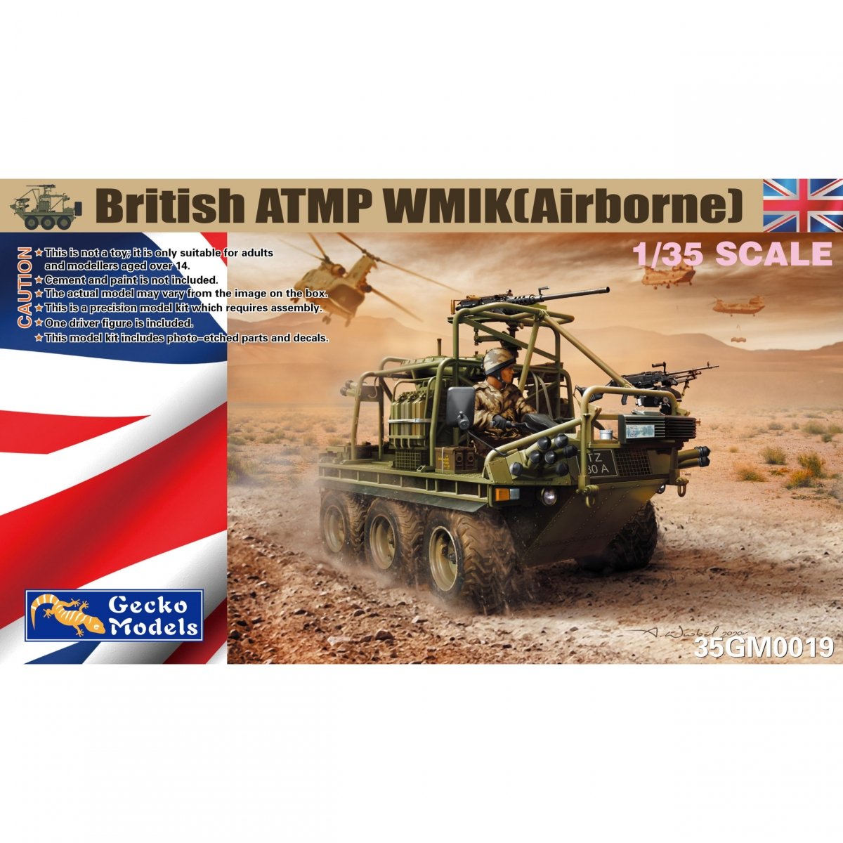 Maquette Gecko Models 35GM0019 ATMP britannique WMIK (à bord) 1/35
